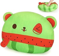 WATERMELON BEAR PLUSH PILLOW