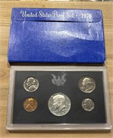 Scarce 1970 Proof Set W Silver Half Dollar