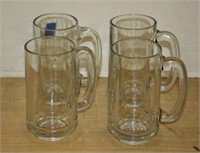 SET OF 4 BRANIFF GLASS MUGS