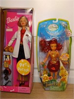 Barbie Doll & Disney Tinker Bell Doll