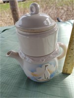 Vintage 3 Piece Porcelain French Drip Coffee Pot