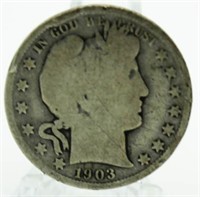 1903-S Barber Silver Half Dollar