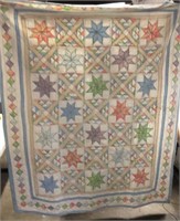 Hand Stitched Snow Flake Quilt