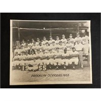 1955 Brooklyn Dodgers Team Photo Koufax Rc