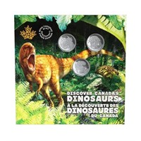 Dinosaurs of Canada 25-Cent 3-Coin Set