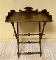 Exceptionally Well Turned Butler's Tray on Stand.