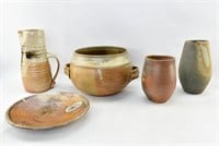 5 Large Studio Pottery Items