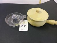 small juicer & small covered dish