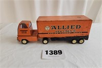Allied Van Line Metal Truck Trailer Toy