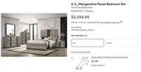 CM6830 Margarethe King 4 Piece Panel Bedroom Set