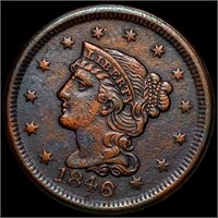 1846 Braided Hair Large Cent CLOSELY UNC