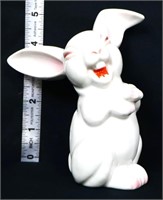 Vintage Rosenthal 5in white bunny w/ red mouth