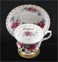 Royal Albert Poppy August Tea Cup & Saucer
