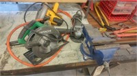 Circular Saws, Grinder, Vise