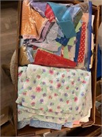 Boxes Full of Fabric Scraps