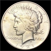 1921 Silver Peace Dollar CLOSELY UNCIRCULATED