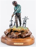Art Ltd Ed Steve Myers Bronze Navajo Sculpture