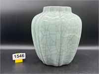 Celadon Crackle Vase Republic Period