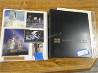 2 Binders NASA space tokens and related plus a bin