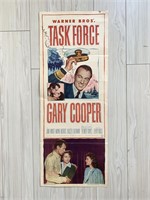 Task Force original 1949 vintage insert movie post