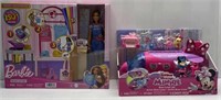 Lot of 2 Barbie/Minnie Mouse Toys NEW