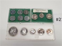 Proof Coins & Pack of 6 Steel Pennies