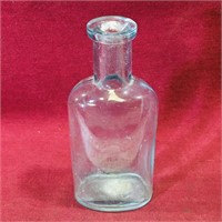 Glass Medicine Bottle (Antique) (4 1/4" Tall)