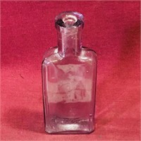 Amethyst Color Glass Bottle (Antique)