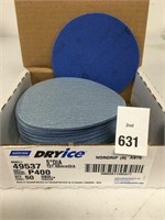 DRYICE 5" DIAMETER SANDING DISC 50PCS 220 GRIT