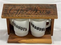 Coffee mugs w/ container
