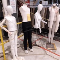 Lot of 4 Asst. Mannequins & Stands