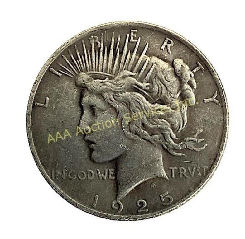 1925 Peace Dollar, unidentified Mint Mark