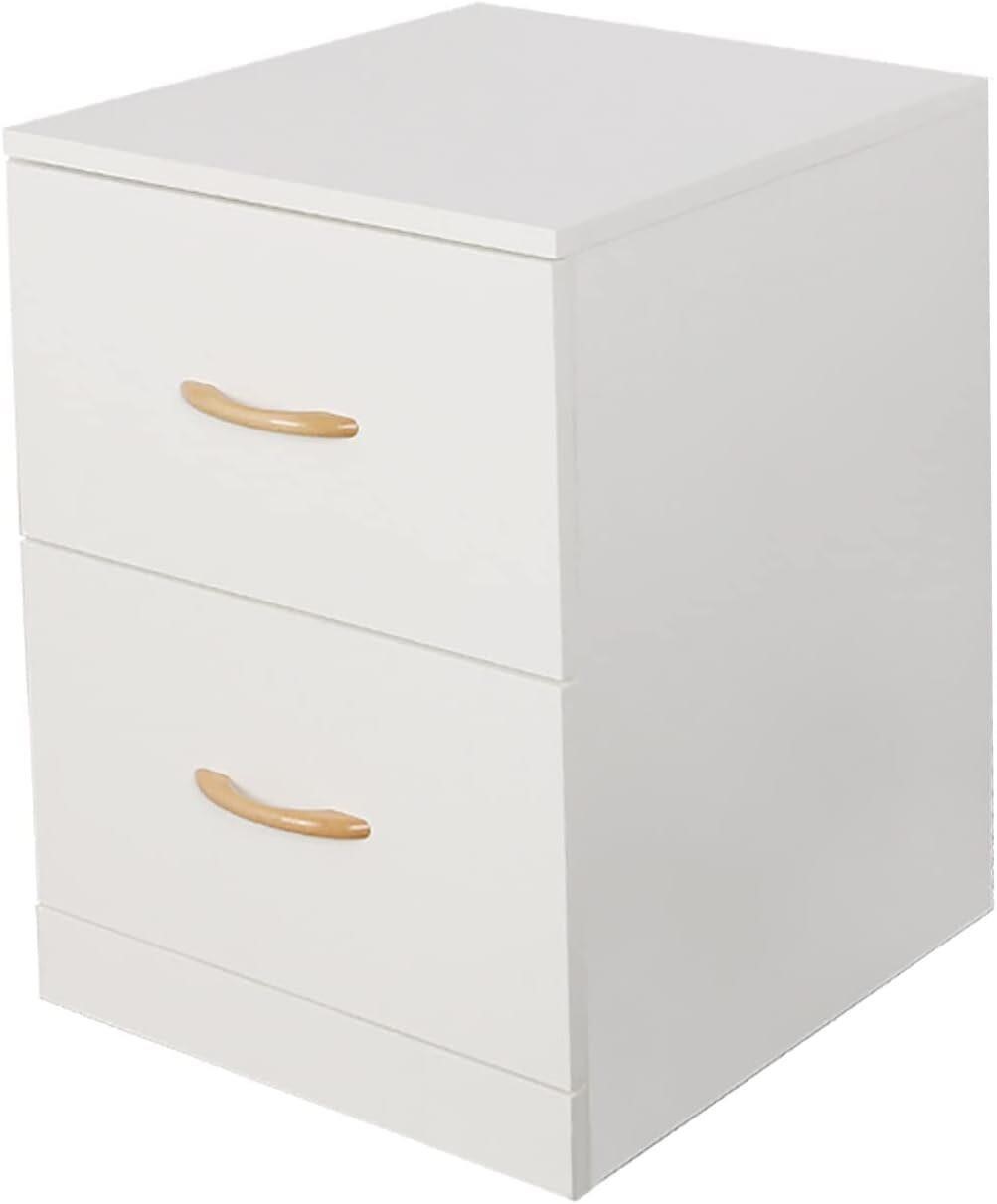 Nightstand with 2 Drawers  Bedside Table Small Dre
