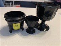 Black Glassware Items