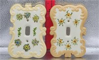 Vintage Ceramic Light Switch Covers