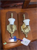 PAIR OF WALL SCONCES
