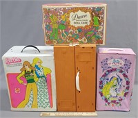 Vintage Doll Cases with Dolls & Accessories