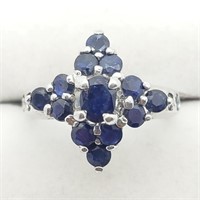 $160 S/Sil Sapphire 2Ct Ring
