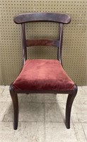 Antique Mahogany Upholstered Chair