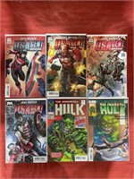 6 bagged and backed comics