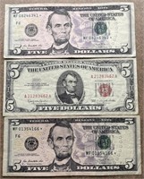 Red Seal 1963 Series & (2) 2013 Star Notes