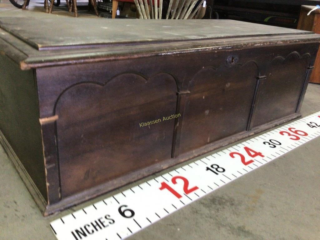 Coswell Runyon cedar chest, legs have been removed