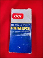 Box of 1000 CCI No. 500 Small Pistol Primers