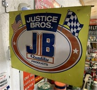 Justice Brothers Quality Products metal sign