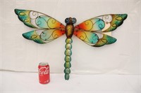 Metal & Glass Dragonfly ~ 29" x 18"