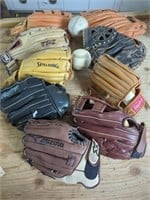 Youth and Adult Baseball Gloves + Catchers Mit +