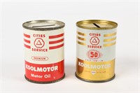 LOT 2 CITIES SERVICE KOOLMOTOR OIL ADV. BANKS