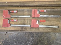 4- 12" BESSEY BAR CLAMPS