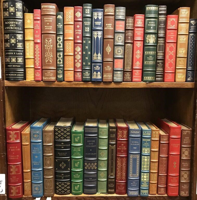 34 Vols. Franklin Library. 2 First Editions.