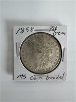 1898 BU Gem Morgan Dollar